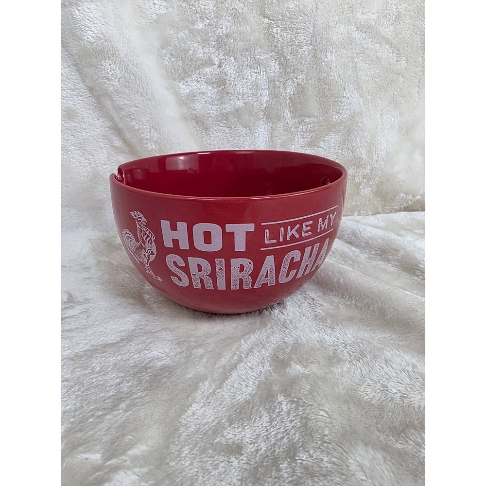 Marketplace Red Sriracha Bowl Hot Like‎ My Sriracha Microwave Dishwasher Safe
